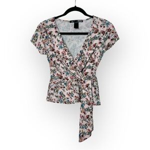 Rebel Sugar Pink Floral Top L